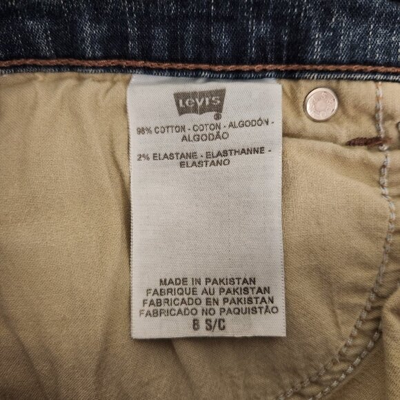 Levis 512 Jeans Perfectly Slimming Boot Cut Stretch Blue Denim Womens 8 S/C‎ EUC - Picture 14 of 15